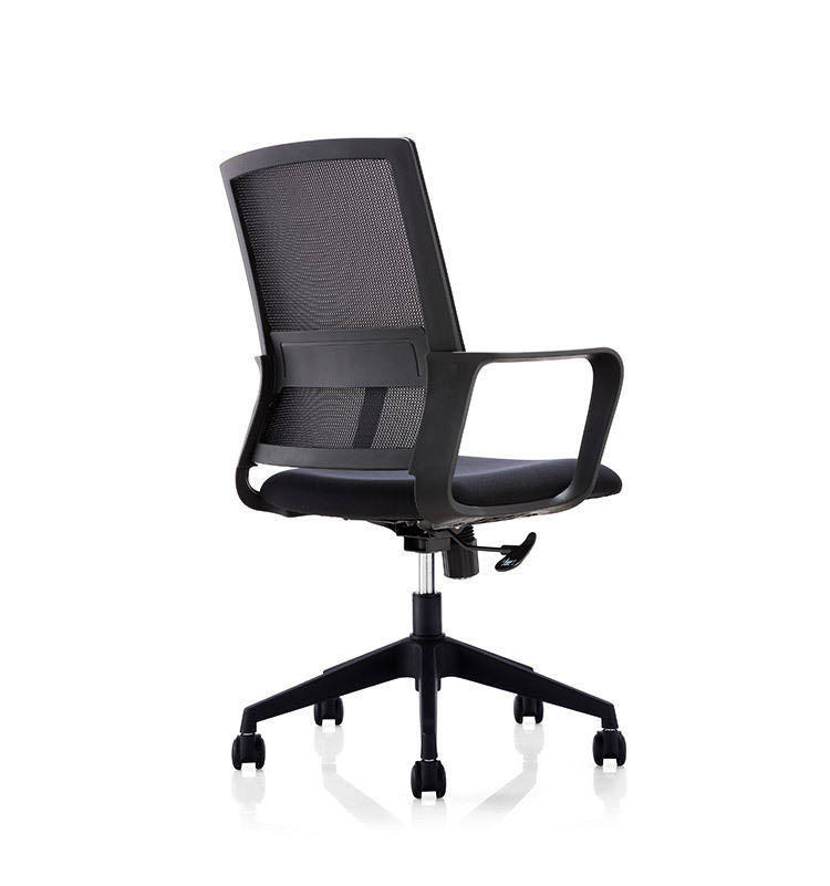 Task Chair Packaging Wholesale Black Mesh Task Office Chair Mid Back Ergonomic Swivel ...