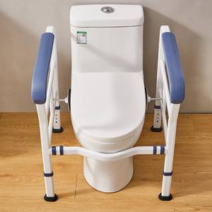 Barre d'appui pliante pour handicapés Rampe de toilettes Support de salle de bains Rail de sécurité Accessoires de salle de bains pour personnes âgées Bariatriques handicapées - Product Image 3