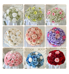 Nouvelle arrivée bébé <span class=keywords><strong>souffle</strong></span> Rose décorer fête de mariage événements photographie accessoire boule de fleurs - Product Image 6