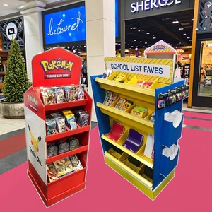 Présentoir en carton personnalisable pour supermarché, présentoir POP pour snack, support de palette en carton promotionnel pour snacks - Product Image 4