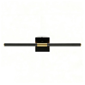 Wall Lamp Minimalist Black Gold Copper <b>LED</b> Remote Dimmable Wall Mounted For Living Room Bedroom <b>Vanity</b> - Product Image 5
