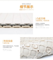 Usine En Gros Nouvelle Conception PVC Tapis De Bain anti-dérapant En Plastique Tapis de Douche