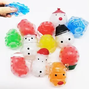 Goedkope Mini Tpr Kerst Verrassing Kleine Geschenken Zacht Rubber Bubble Water Kralen Squishy Stress Reliëf Speelgoed