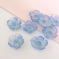 Cabujones de Resina con Diseño Floral Impreso, Coloridos, para Manualidades, Scrapbooking y Decoración