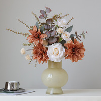 Künstliche Blumenarrangements: Lilie, Rose, Eukalyptus, Pfingstrose, Kamelie, Arbor-Bouquet Blumendekoration
