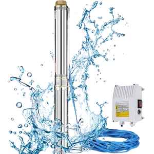 6m3/h Flow rate34m Stainless steel 4 Inch 2Hp Deep Well Submersible Pumps Borehole Submersible Water Pump
