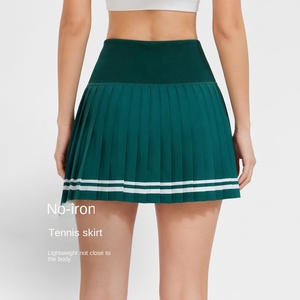 Rok Tenis Wanita JY Stylish, Cepat Kering, Bahan Nylon Polyamide, Cocok untuk Fitness, Yoga, Badminton, Rok Pendek Lipit Modis dengan Lapisan Dalam, Musim Gugur - Product Image 2
