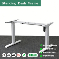 Bureau d'ordinateur réglable en hauteur à moteur unique personnalisé, table de travail électrique réglable pour le bureau à domicile