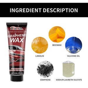 Cire de réparation de rayures de voiture Homonth, réparation de peinture, rayures profondes, graphène 85g, à base de cire d'abeille, lanoline, <span class=keywords><strong>huile</strong></span> de silicone, durée de conservation de 3 ans - Product Image 5