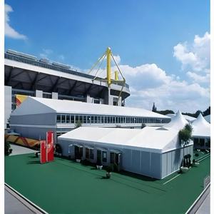 Tente double extérieure pour fête de mariage Grand chapiteau d'exposition en tissu PVC personnalisé pour <span class=keywords><strong>occasion</strong></span> en aluminium Tente de stockage en entrepôt pour événements - Product Image 4