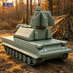 REMEYA Leurre radar gonflable résistant aux intempéries et aux UV avec ancrage au sol pour l'entraînement en terrain ouvert - Product Image 1