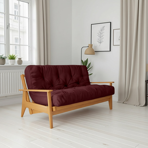 Современная складная кровать-платформа из массива дерева в минималистичном стиле, полноразмерная, для арендаторов, оптовая продажа - Product Image 5