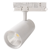 Luz LED de Riel Comercial de Alta Calidad de 18W 24W 30W 36W, 220V, Cuerpo de Aluminio, Foco COB para Supermercados Modernos