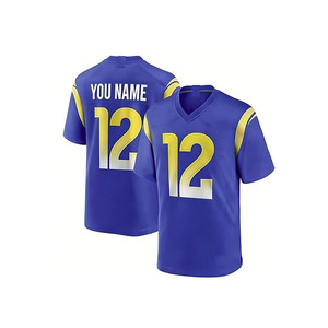 Camiseta de Fútbol Americano para Hombre, Camisetas de Los Ángeles # 10 Cooper Kupp # 17 Puka Nacua # Camiseta de Manga Corta con el Número 99 de <span class=keywords><strong>Aaron</strong></span> <span class=keywords><strong>Donald</strong></span> - Product Image 2