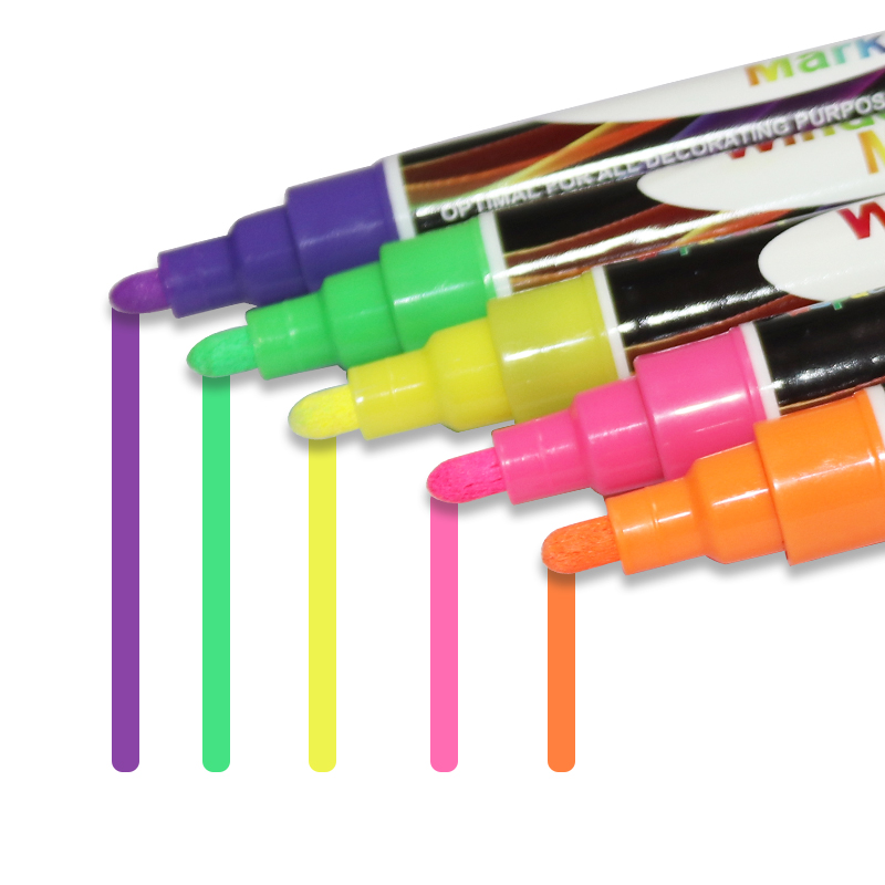Pen Markers Stationery 1mm 3mm 6mm 8mm 10mm 15mm 30mm 58 Colors Chalk Pens Wet Erase Liquid Chalk Marker