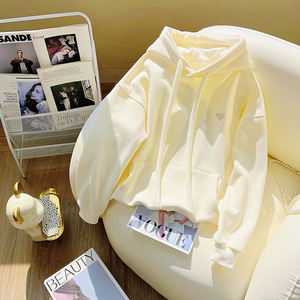 <span class=keywords><strong>Sweat</strong></span>-shirt à <span class=keywords><strong>capuche</strong></span> et veste ample de haute qualité, tissu tricoté respirant, anti-rétrécissement - Product Image 3