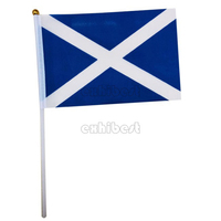 Drapeau de bâton personnalisé en gros de fabrication avec des poteaux en plastique pointus