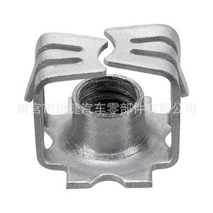 Écrou métallique noir/blanc en fer/acier pour support de plaque d'immatriculation avant Chevrolet Buick Cadillac Ford Honda Toyota – Idéal pour remplacement et réparation - Product Image 3