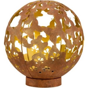 Ngoài trời chiếu sáng hình cầu ánh sáng năng lượng mặt trời hiệu ứng bướm Led trang trí sân vườn thép không gỉ phát sáng bóng điêu khắc - Product Image 1