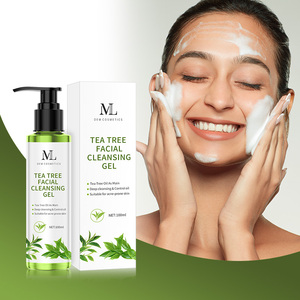 Arbre à thé nettoyant visage à base de plantes blanchissant marque privée traitement de l'acné gel nettoyant visage vegan <span class=keywords><strong>mousse</strong></span> <span class=keywords><strong>nettoyante</strong></span> <span class=keywords><strong>naturelle</strong></span> - Product Image 2
