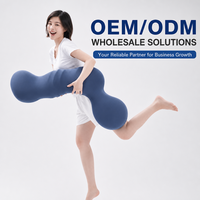 Oreiller ergonomique en mousse à mémoire de forme pour les jambes et le corps 108x41cm, rafraîchissant, respirant, à rebond lent, pour dormeurs latéraux, soutien complet du corps