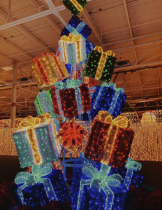 Lampe décorative en forme de boîte cadeau 3D, étanche IP65, pour éclairage nocturne intérieur, extérieur, jardin et collectivité - Product Image 1