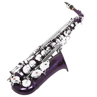 Vente en gros/OEM/prix d'usine Saxophone alto en nickel coloré en instrument de santé mi bémol avec finition laquée or et tête en laiton disponible en différentes couleurs