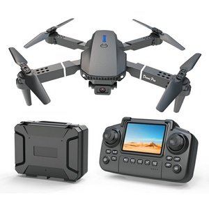 Dron E88 PRO Económico para Principiantes con Control Remoto, Pantalla, Zoom 50X, Modo Sin Cabeza, Cámara Dual, Vuelo Estacionario, Motor sin Escobillas 4K - Product Image 4