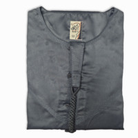 Thobe musulman de style omanais pour hommes, manches longues, couleur unie, confortable, pour l'Aïd et le quotidien, disponible en gros