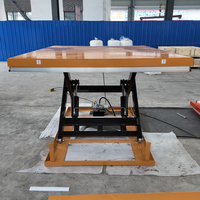 Table élévatrice à ciseaux à profil bas, 1000 kg, plateforme de levage hydraulique avec certificat CE, directement de l'usine