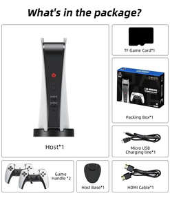 M5 All-in-One oyun istasyonu PS5 tarzı 4K HD çıkışı ile 2.4gb kablosuz denetleyici oyun istasyonu <span class=keywords><strong>Retro</strong></span> klasik Video oyunu konsolu - Product Image 5