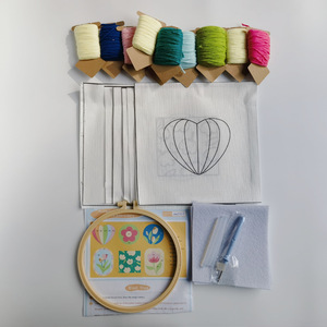 Kit de broderie Punch Needle sur le thème des tulipes pour la création de sous-verres DIY – Art du fil pour les loisirs et les activités créatives - Product Image 5