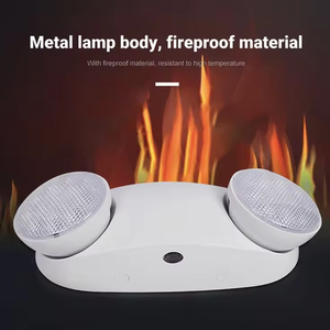 Luz de doble cabeza de emergencia de alta calidad ABS 6W LED Iluminación DE EMERGENCIA Señales de salida de incendios - Product Image 2