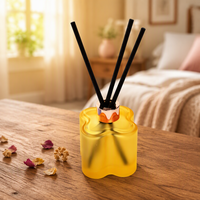 Flacon de parfum en verre hexagonal au design unique, diffuseur à bâtonnets rechargeable, emballage de luxe pour parfums