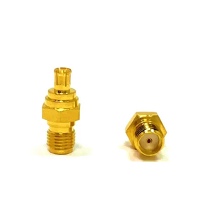 Connettore Coassiale <span class=keywords><strong>SMA</strong></span> F Femmina a MCX <span class=keywords><strong>M</strong></span> Maschio a Basso VSWR, Adattatore RF Diritto per Test di Segnale IoT e Apparecchiature Antenna - Product Image 3