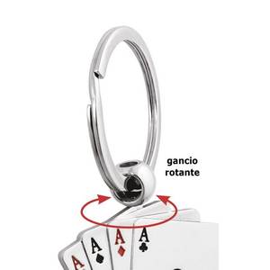 Llavero de póker con ases giratorios, accesorios para llaves de coche - Product Image 3