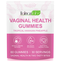 Hatmanlabs 60 Gummies Probiotiques Complexes pour Femmes Équilibre de la Santé Vaginale Ananas Hawaïen Complément Alimentaire pour la Santé Féminine