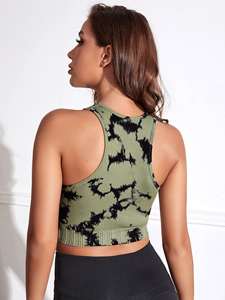 Nuevo Sujetador Deportivo FLW Personalizado, Ligero, Sin Costuras, de Alta Sujeción, Chaleco de Yoga, Mallas de Secado Rápido, Ropa Deportiva para <span class=keywords><strong>Mujer</strong></span> para Entrenamiento y Running - Product Image 3