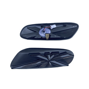 BMW Mini F55 F56 F57 Union Jack Fender <b>Lights</b> Sequential Turn Signal ABS Pair Retrofit Upgrade - Product Image 1