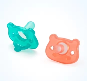 Sans BPA nouveau-né écologique Silicone nouveau-né apaisant en <span class=keywords><strong>peluche</strong></span> sucette bébé sucette Silicone bébé sucette - Product Image 3