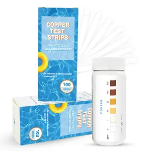 Copper Water Test Kit Water Test Strips For Swimming pool ,Spa, & Tap Water Single Item Detection Copper Test Kits