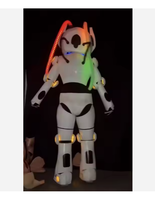Costume de robot à LED Costume à LED Costume de robot à LED pour la scène de discothèque Costume d'astronaute à LED pour la fête et la danse