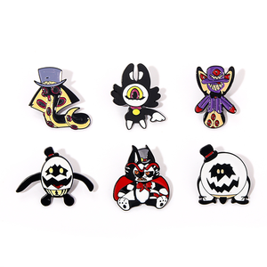 <span class=keywords><strong>Pin</strong></span> tedarikçisi toptan özel logo <span class=keywords><strong>pin</strong></span> rozeti toplu karikatür anime Hazbin otel tasarım metal sert yumuşak emaye iğne - Product Image 4