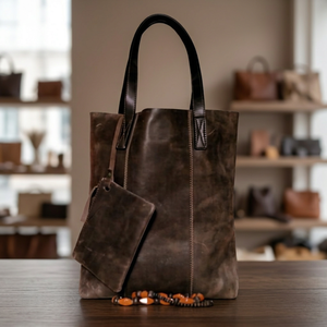Pochette élégante pour femme en cuir de buffle véritable, résistante à l'eau, durable, écologique, grande capacité, pour pique-nique, camping, voyage - Product Image 6