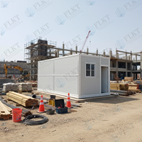 FLKT Maison conteneur modulaire pliable et empilable en acier préfabriqué pour hébergement mobile et dortoir
