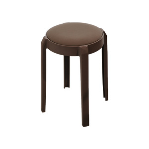 Modern basit ev yuvarlak plastik dışkı restoran oturma odası eğlence için yumuşak ve istiflenebilir-osmanlılar - Product Image 5