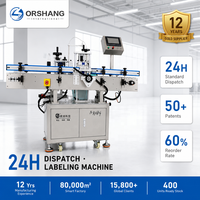 Machine d'étiquetage automatique de bouteilles à grande vitesse contrôlée par PLC pour les canettes, les pots en plastique et en verre, applicateur d'autocollants pour boissons