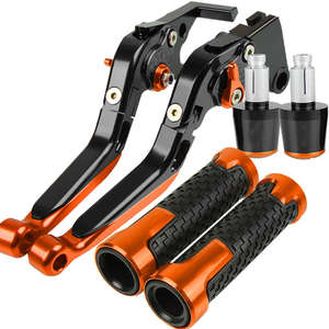 Jeu de poignées de levier de frein et d'embrayage réglables en aluminium pour HONDA CBR125R / <span class=keywords><strong>CB125R</strong></span> / CBR150R 2011 - 2020 - Product Image 3