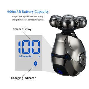 <span class=keywords><strong>Crâne</strong></span> rechargeable étanche 5 en 1 Kit de toilettage pour hommes Machine à raser tête en aluminium rasoir de barbier pour hommes - Product Image 3