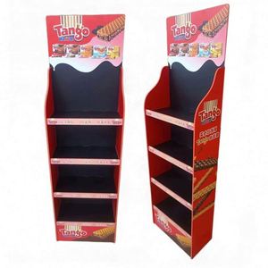 Customizable Foldable Washable Modern PVC Foam Board Display <b>Stand</b> with 4 Shelves Matte Lamination Free Standing Carton Packed - Product Image 1